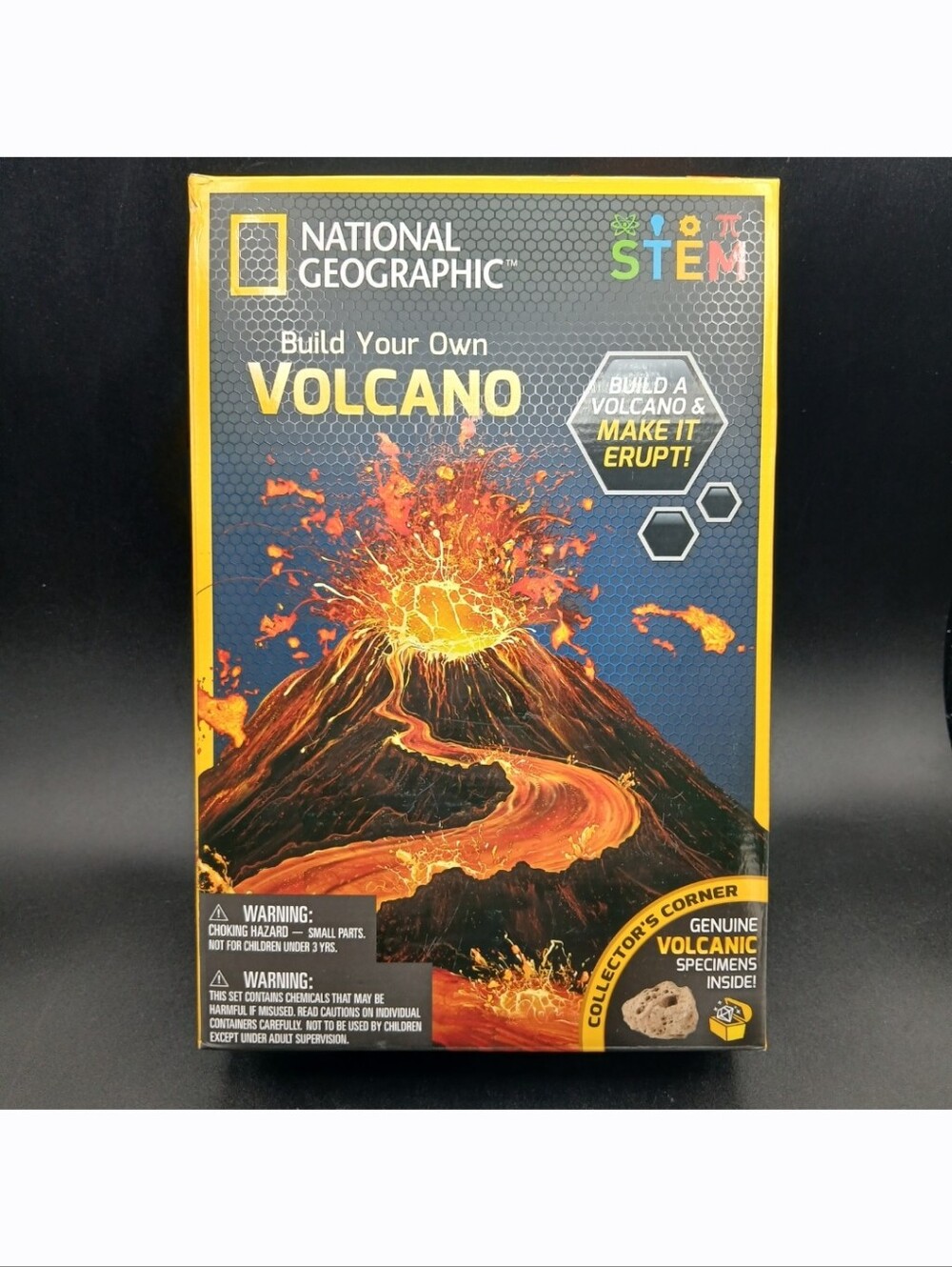 New! National Geographic Build Your Own Volcano Science Kit STEM Specimens